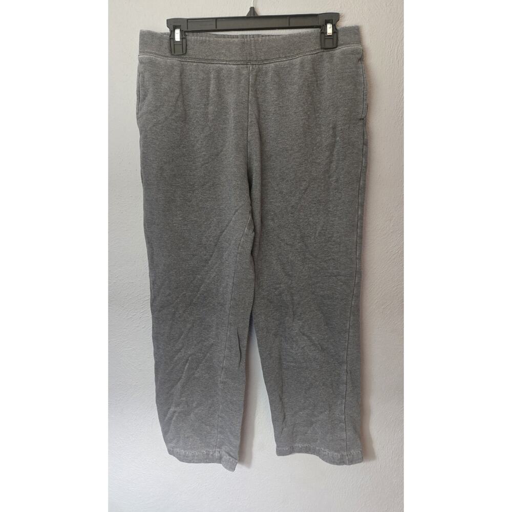 Karen Scott Sport Women's Size Petite Large Gray Wide Leg Sweatpants